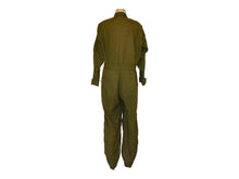Load image into Gallery viewer, Vintage 70s Green Flight Suit Coveralls Boiler Suit Size Small to Medium