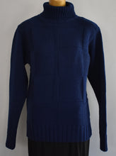 Load image into Gallery viewer, Vintage 70s Campus Turtleneck Sweater Size Medium to Large