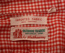 Load image into Gallery viewer, Vintage 50s Plaid Button Front Light Weight Shirt Size Large to XL