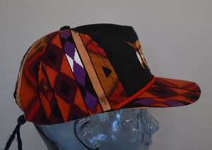 Vintage 80s Southwest Tribal Print Bob Massey Hat