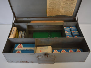 Vintage 60s 70s Halco Large First Aid kit