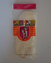 Load image into Gallery viewer, Vintage 70s Pom Pom Ankle Sports Socks - Size 8 1/2 - 11