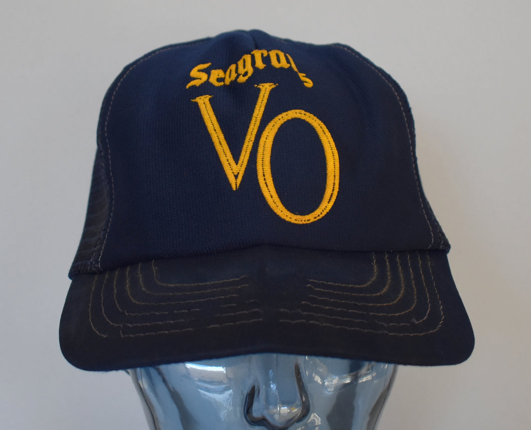 Vintage 80s Seagram's VO Whiskey Truckers Hat