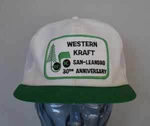 Vintage 80s Western Kraft Snapback Hat