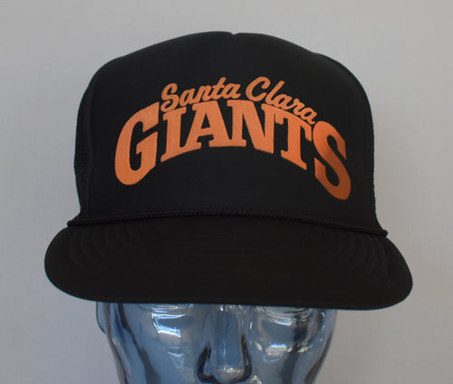 Vintage 80s San Santa Giants Puffy Graphic Hat