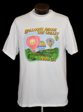 Load image into Gallery viewer, Vintage 90s Balloons Above The Valley Napa California Souvenir Tee Size Medium to Large