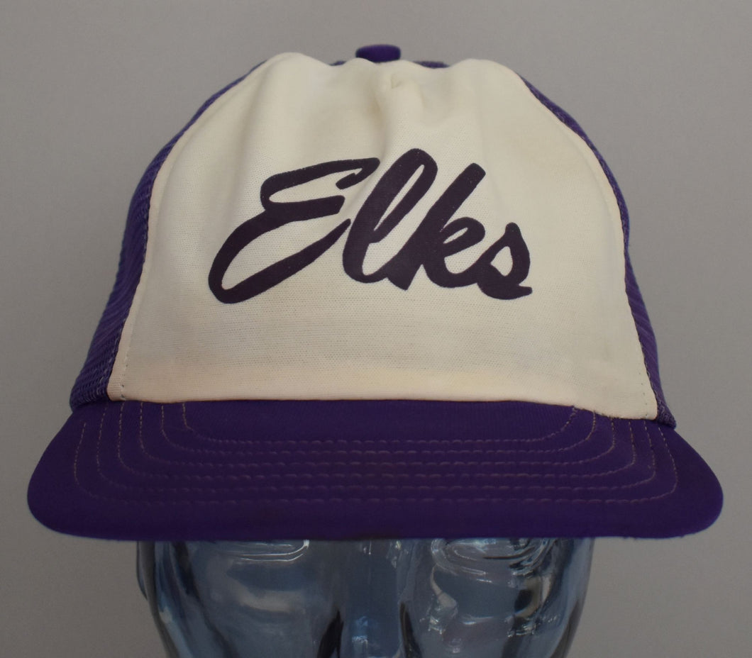 Vintage 80s Elks Truckers Hat