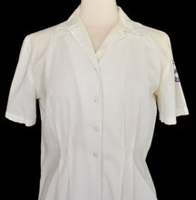 Load image into Gallery viewer, Vintage 40s Womens Hospital Volunteer Work Shirt Size Medium to Large