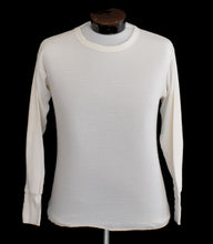 Load image into Gallery viewer, Vintage 70s Waffle Knit White Long Sleeve Thermal Top Size Medium to Large