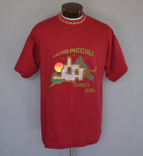 Load image into Gallery viewer, Vintage 90s Machu Picchu Cuco Peru Souvenir Ringer Tee Size Large