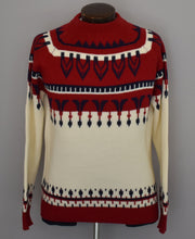 Load image into Gallery viewer, Vintage 70s JCpenney Nordic Pattern Sweater Size Medium to Large