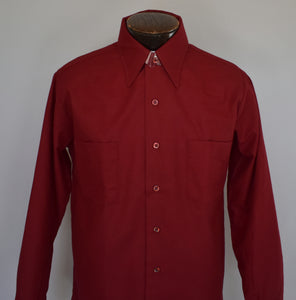 Vintage 70s Cotton Flannel Shirt Size Medium to Large