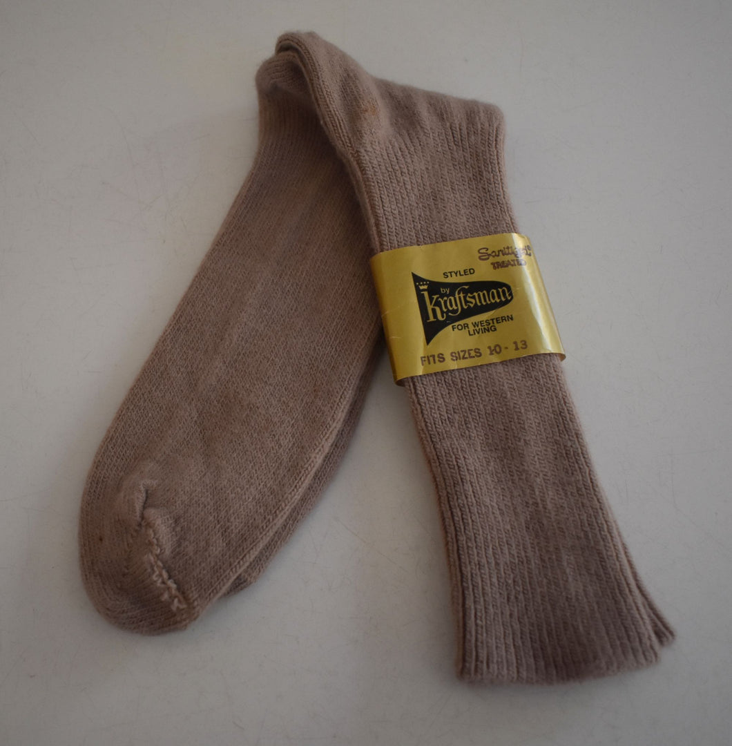 Vintage 70s Kraftsman For Western Living Socks Size 10-13