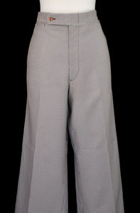 Vintage 70s Hounds Tooth High Waist Pants Size 35" x 28 1/2"