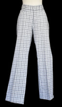 Load image into Gallery viewer, Vintage 70s Plaid Polyester Mod Pants Size 34&quot; x 29 1/2&quot;