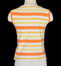 Load image into Gallery viewer, 60s Striped Sleeveless Tee Shirt Size XS to Small