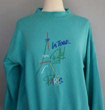 Load image into Gallery viewer, Vintage 80s Paris Souvenir Sweatshirt Size Large to XL