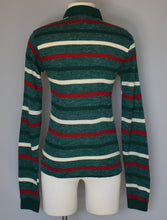 Load image into Gallery viewer, Vintage 70s Striped Johnny Collar Shirt Size XS Extra Small