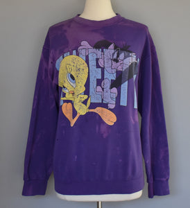 Vintage 90s Tweety Destroyed Sweatshirt Size Small to Medium