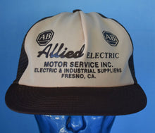 Load image into Gallery viewer, Vintage 80s Allied Electric Motor Service California Mesh Trucker Hat