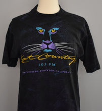 Load image into Gallery viewer, Vintage 80s Kat Country 103 Fm Stockton CA Radio Station Tee Small to Medium