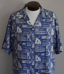 Vintage 90s Pleasant Hawaiian Novelty Print Shirt Size XXL