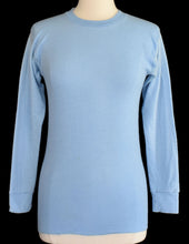 Load image into Gallery viewer, Vintage 80s JCPenney Light Blue Double Layer Thermal Shirt Size Small to Medium