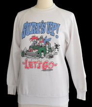 Load image into Gallery viewer, Vintage 80s Surfing Monsters Rat Rod Kustom Kulture Weird-ohs Sweatshirt Size Small to Medium
