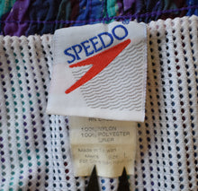 Load image into Gallery viewer, Vintage 90s Speedo Tribal Print Striped Shorts Size Large to XL