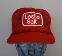 Load image into Gallery viewer, Vintage 80s Leslie Salt Alll Mesh Snapback Cap Work Wear