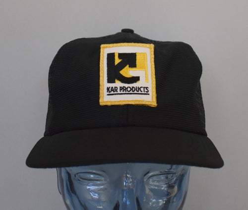 Vintage 80s Kar Products Industries Mesh Trucker Hat