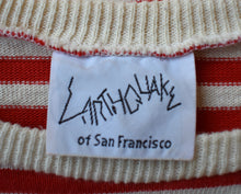 Load image into Gallery viewer, Vintage 80s Earthquake Striped Tee Size Large to XL