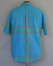 Load image into Gallery viewer, Vintage 80s Plaid Button Front Shirt Size Large to XL