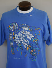 Load image into Gallery viewer, Vintage 90s Native American Warrior Destroyed Tee Size Large to XL