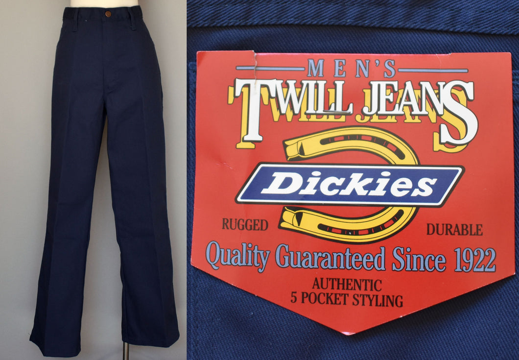 Vintage 90s Navy Blue Dickies Uniform Pants Size 36 x 30 - NWT