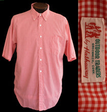 Load image into Gallery viewer, Vintage 50s Plaid Button Front Light Weight Shirt Size Large to XL