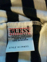 Load image into Gallery viewer, Vintage 90s Guess Horizontal Chunky Stripe Tee Size Small to Medium