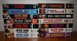 14 Jackie Chan Kung Fu VHS Magnificent Bodyguards Drunken Master Early Titles