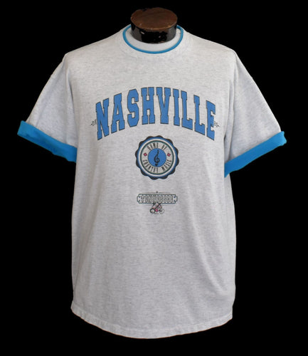 Vintage 90s Nashville Tennessee Souvenir Tee Size Large to XL