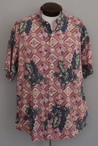 Vintage 90s Batik Tribal Print Shirt Size XL to XXL