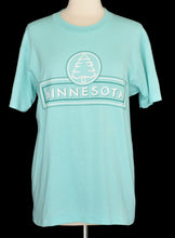 Load image into Gallery viewer, Vintage 90s Minnesota Souvenir Paper Thin Mint Green Tee Size Small to Medium