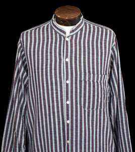 Vintage 90s Striped Ecuadorian Artesanias Cotton Shirt Size Medium to Large
