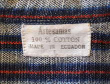 Load image into Gallery viewer, Vintage 90s Striped Ecuadorian Artesanias Cotton Shirt Size Medium to Large