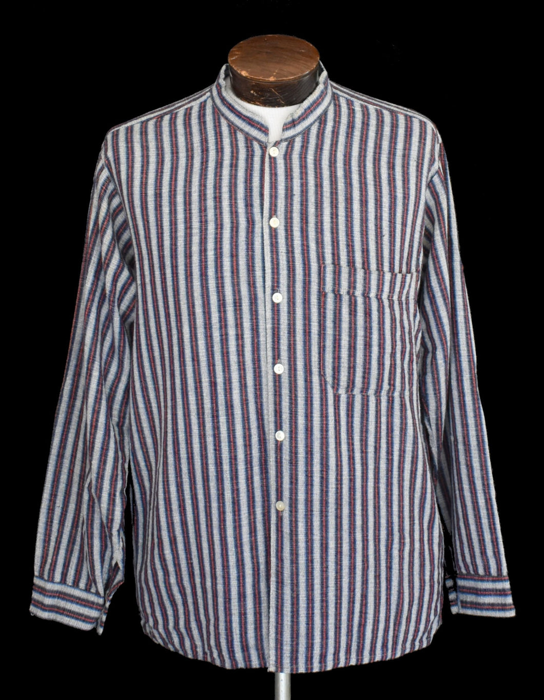 Vintage 90s Striped Ecuadorian Artesanias Cotton Shirt Size Medium to Large