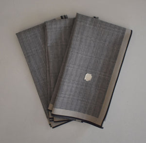 Vintage 60s Handkerchiefs, 1960s Geometric Pattern Hankies, Set of 3