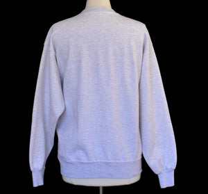 80s Gray Striped Sweatshirt Size Large