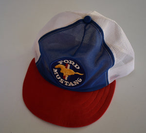 80s Ford Mustang Patch Snapback Hat