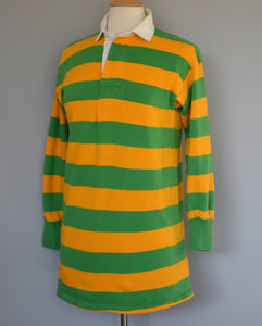 Vintage 70s Chunky Striped Rugby Shirt Size Small to Medium