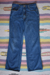 Vintage 70s Brittania Medium Wash Heavy Denim Jeans Size 31 x 31