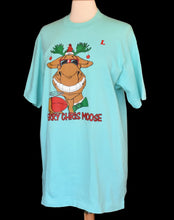 Load image into Gallery viewer, Vintage 90s Christmas Moose Dad Humor T-shirt Size Large to XL